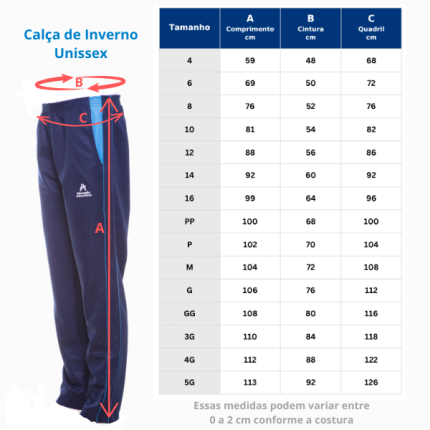 Calça de Inverno – Maternal, Ensino Fundamental e Ensino Médio - Imagem 3
