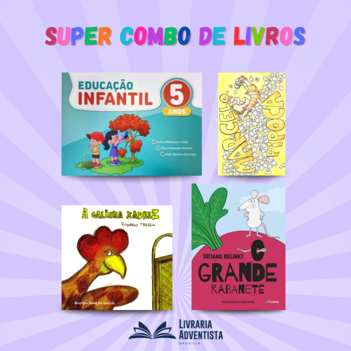 SUPER COMBO DE LIVROS NÃO BILÍNGUE