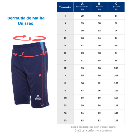 Bermuda de Malha Unissex - Maternal, Ensino Fundamental e Ensino Médio - Imagem 4