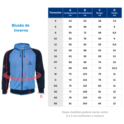 Blusão de Inverno - Maternal, Ensino Fundamental e Ensino Médio - Imagem 3